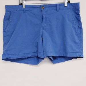 old navy | blue chino cotton stretch shorts sz 16
